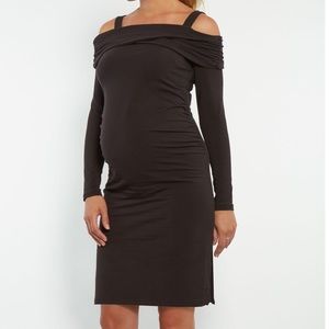 Stowaway Collection Off-the-Shoulder Dress